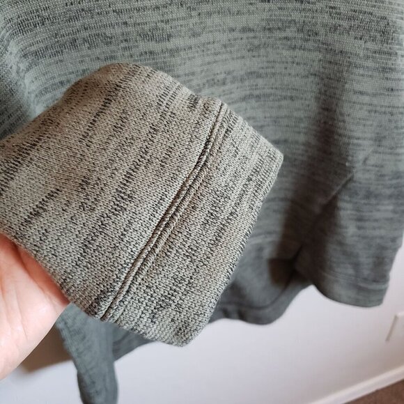 Anthropologie Saturday Sunday Marl Oversized Funnel Neck Sweater Green Women's M - Picture 8 of 12